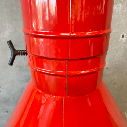 Vintage Mid Century Red Majestic "Firehood" Fireplace