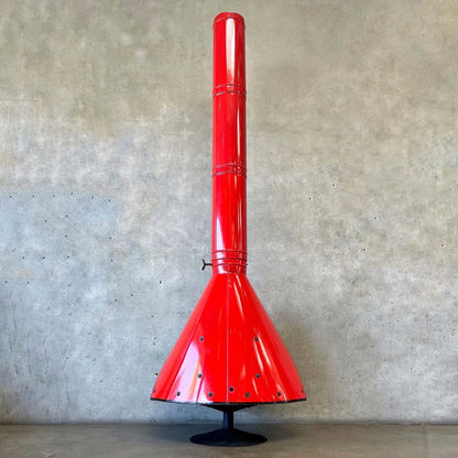 Vintage Mid Century Red Majestic "Firehood" Fireplace