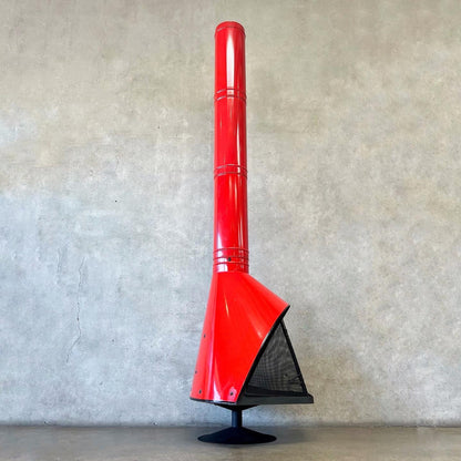 Vintage Mid Century Red Majestic "Firehood" Fireplace