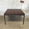 1960s Rosewood Dutch Pastoe Coffee Table with Steel Frame Legs