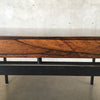 1960s Rosewood Dutch Pastoe Coffee Table with Steel Frame Legs
