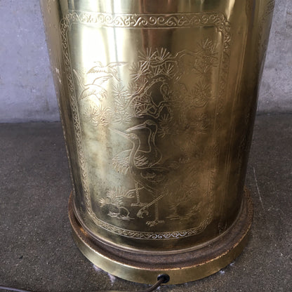 Hollywood Regency Brass Table Lamp