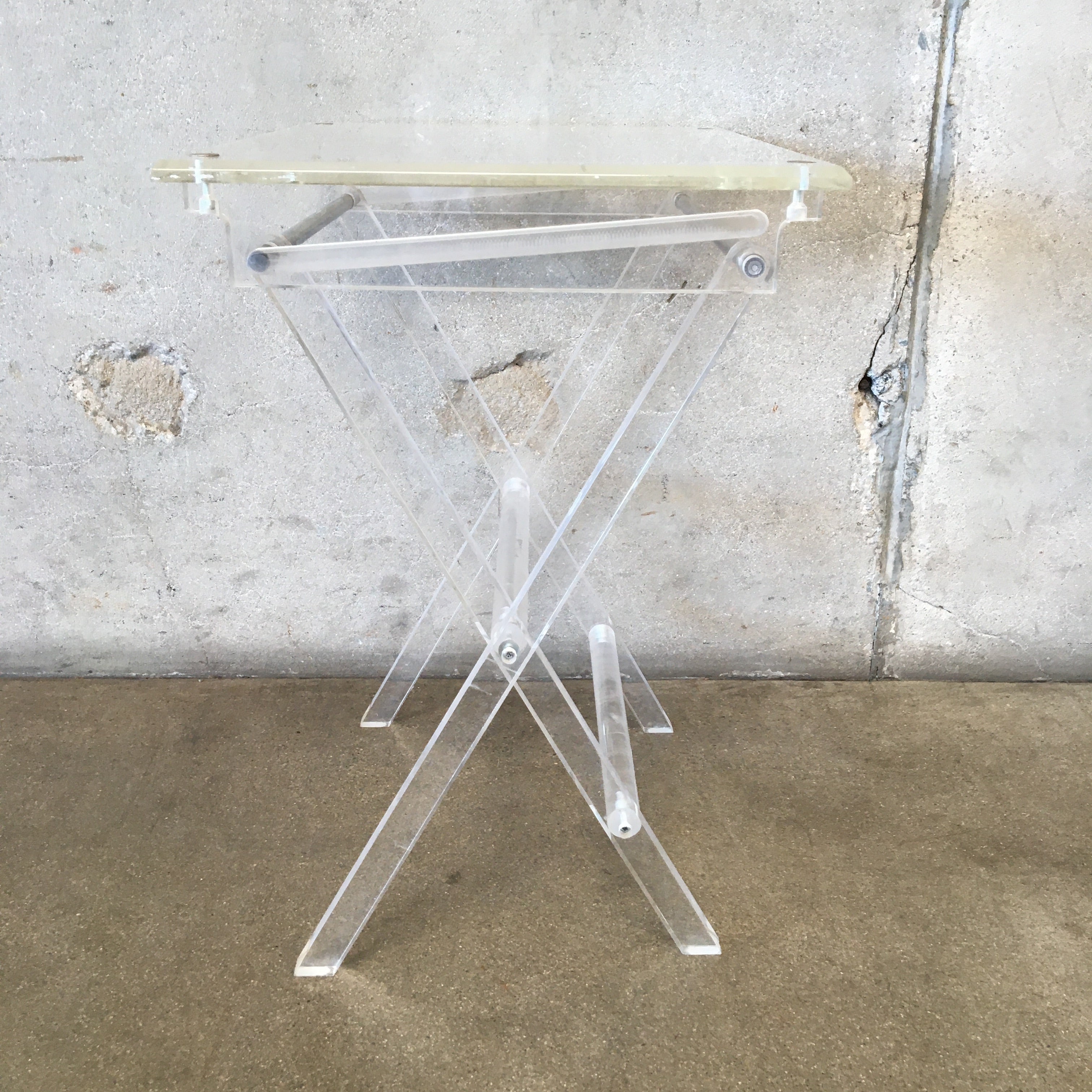 Vintage Acrylic Folding T.V. Tray