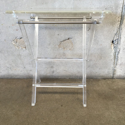 Vintage Acrylic Folding T.V. Tray