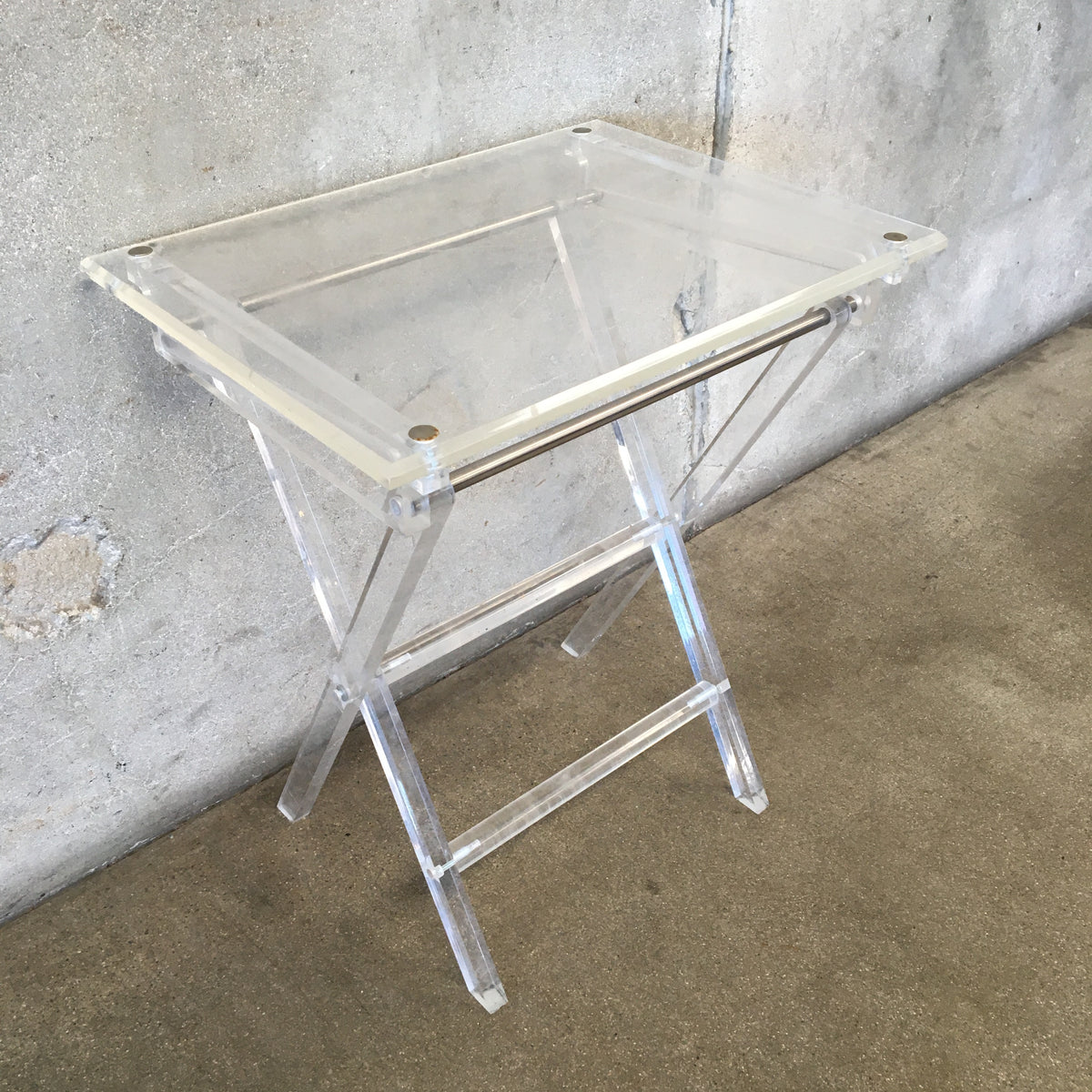 Vintage Acrylic Folding T.V. Tray