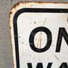 Vintage Metal "ONE WAY" Sign