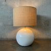 Mid Century Modern White Ceramic Lamp
