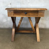 Square Wood End Table w/ Drawer