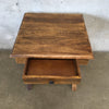 Square Wood End Table w/ Drawer