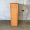 Mid Century Bamboo / Rattan Cabinet With Woven Detail