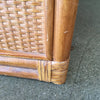Mid Century Bamboo / Rattan Cabinet With Woven Detail