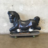 Vintage Carousel/Playground Horse- Mounted on Skateboard