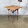 Antique Chinoiserie Bamboo Side Table