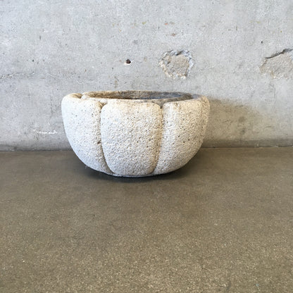 Antique Japanese Stone Planter Basin- "Natsume"