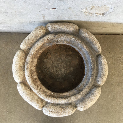 Antique Japanese Stone Planter Basin- "Natsume"