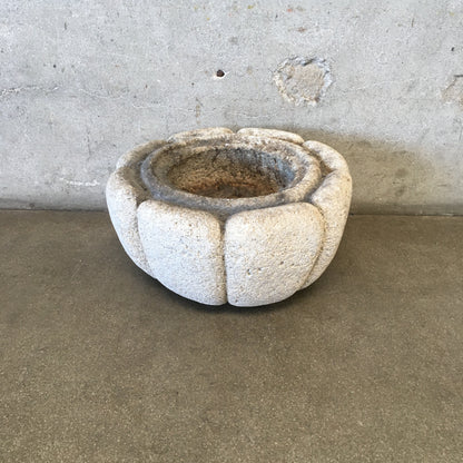 Antique Japanese Stone Planter Basin- "Natsume"