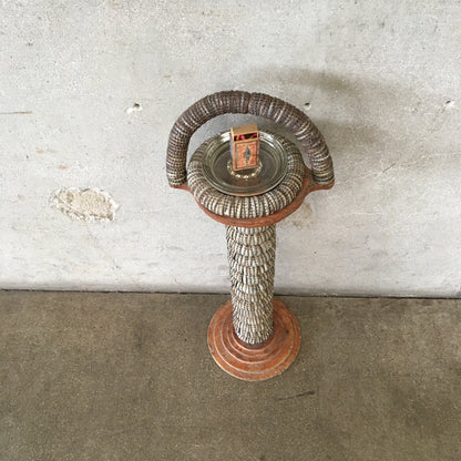 Folk Art Bottle Cap Smoke Stand/Ash Tray