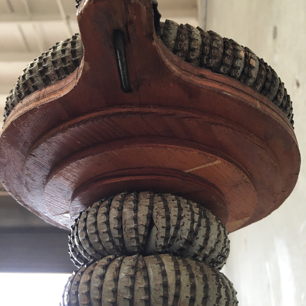 Folk Art Bottle Cap Smoke Stand/Ash Tray