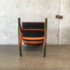 Benny Linden Teak Rocking Chair w/ Leather Cushion