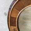 Vintage Oval Wood Mirror by Palacek