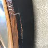 Vintage Oval Wood Mirror by Palacek