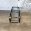 Vintage Colony Wood and Brass Coffee Table