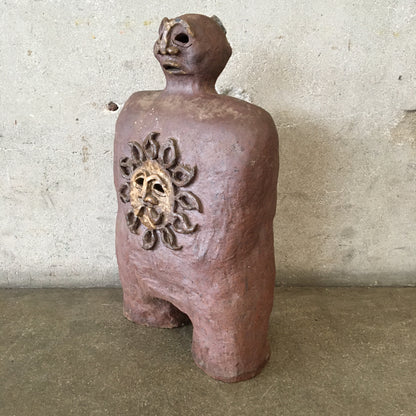 Modern Ceramic Sculpture Studio Pottery- Spot Glazed