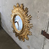 Mid Century Modern Style Gold Sunburst Large Mirror