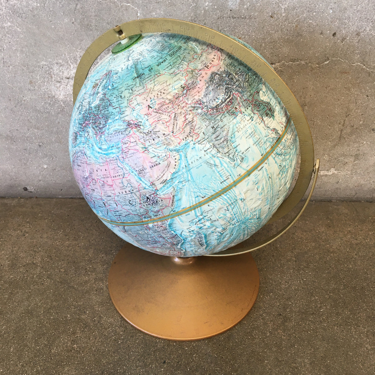 Soviet Era 12" World Globe