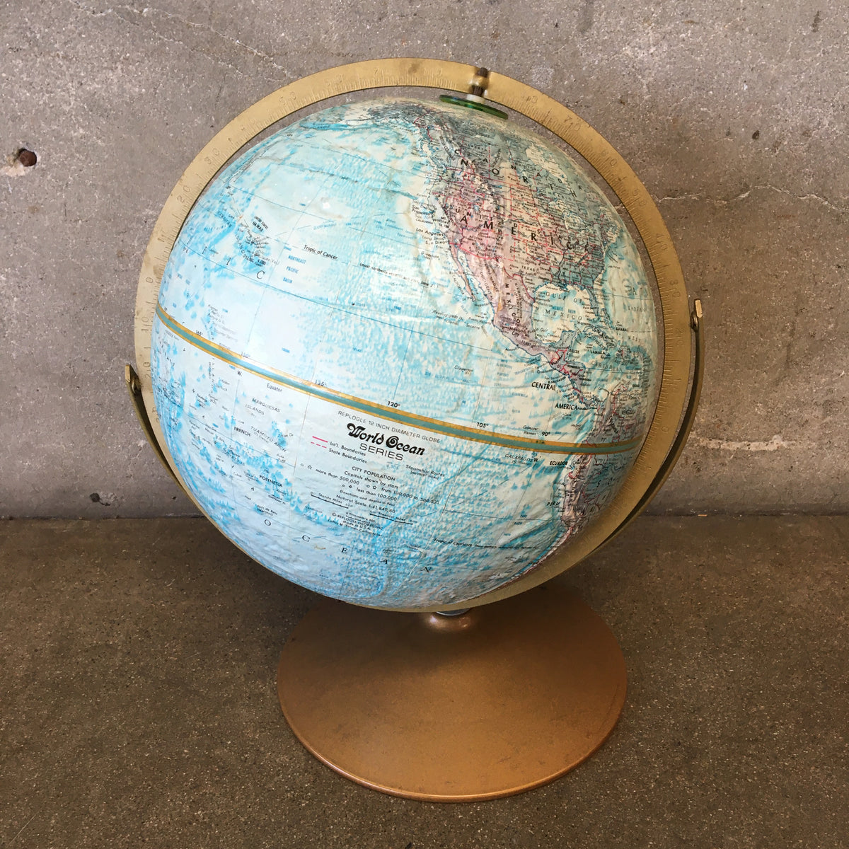 Soviet Era 12" World Globe
