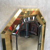 Mid Century Hollywood Regency Brass Mirror