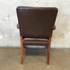Vintage Wood/Vinyl Desk Chair