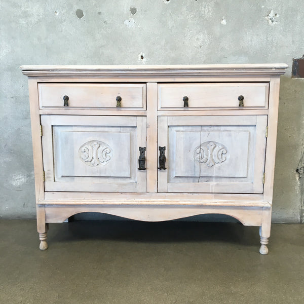 White Washed Farmhouse Entry Cabinet/Sideboard