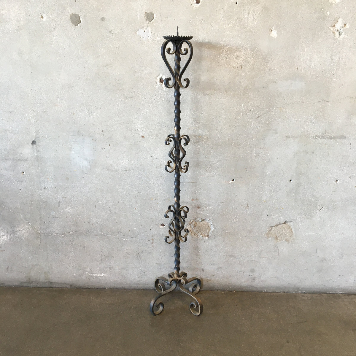 Candle Stick Holder (Tall) Wrought Iron