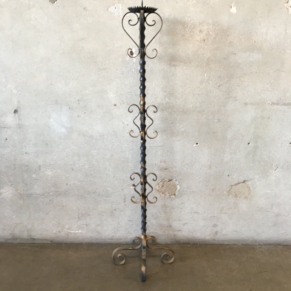 Candle Stick Holder (Tall) Wrought Iron
