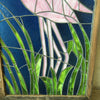 Large Stained Glass Flamingos