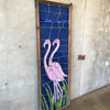 Large Stained Glass Flamingos