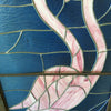 Large Stained Glass Flamingos