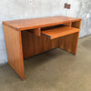 Teak Desk With Pullout Drawer