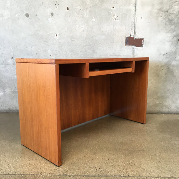 Teak Desk With Pullout Drawer