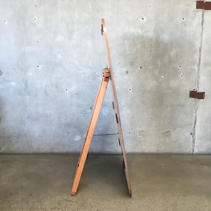 Hand Crafted Walnut Wood Floor Mirror