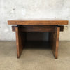 Brutalist Lane Wood Coffee Table/End Table