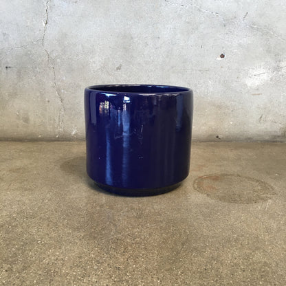 Mid Century Blue Pot by US Pottery