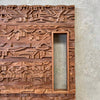 Vintage Mid Century Modern Evelyn Ackerman Wood Carved Panel