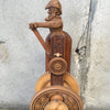 Wood Carved Electric Clock