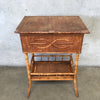 Victorian Bamboo and Rattan Sewing Table