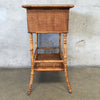 Victorian Bamboo and Rattan Sewing Table