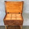 Victorian Bamboo and Rattan Sewing Table