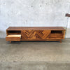 Herringbone Low TV Stand