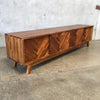 Herringbone Low TV Stand